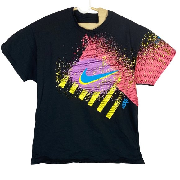 Nike Other - Nike Kyrie Irving T Shirt 1992 Colorful Swoosh 90s Black Colorful Pink Purple Ye